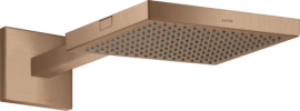 Dušo galva su laikikliu iš sienos AXOR ShowerSolutions 240/240 1jet, šlifuoto raudono aukso spalvos (Brushed Red Gold)