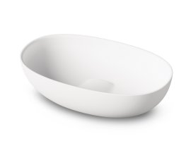 Praustuvas BELLA 650x390, silkstone, baltas