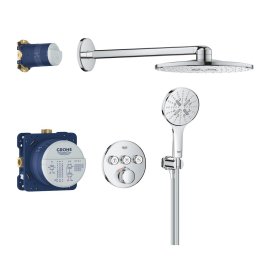 Potinkinis termostatinis dušo komplektas Grohe Smartcontrol su apvalia SmartActive galva 310 2 srovių