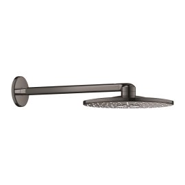 Dušo galva GROHE Rainshower SmartActive 310 su 430 mm alkūne iš sienos, 2 srovės, grafito spalvos (Hard Graphite)