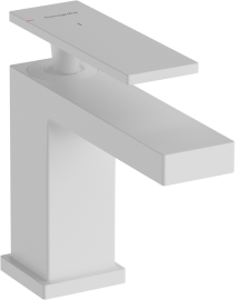 Praustuvo maišytuvas HANSGROHE Tecturis E 80 CoolStart EcoSmart+, su dugno vožtuvu, spalva - balta matinė (matt white)