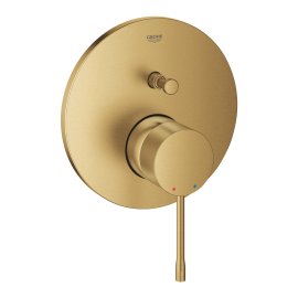 Dekoratyvinė dalis potinkinio dušo/vonios maišytuvo Grohe Essence 2 funkcijų matinės aukso splavos (brushed cool sunrise)