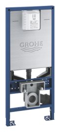 Potinkinis WC rėmas GROHE Rapid SLX, S dydžio mygtukui, su tėkmės ribotuvu