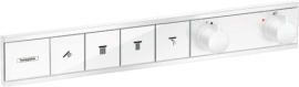Dekoratyvinė dalis potinkiniam termostatiniam dušo maišytuvui HANSGROHE RainSelect, 4 funkcijos, spalva - balta matinė