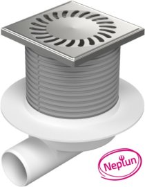 Trapas d50 Neptun plastikinis rėmelis, SUN grotelės, horizontalus 12,5x12,5cm