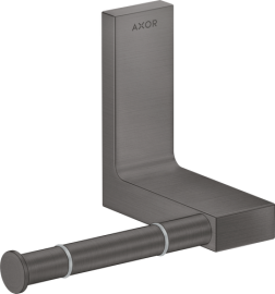 Tualetinio popieriaus laikiklis AXOR Universal Rectangular, šlifuoto juodo chromo spalva (Brushed Black Chrome)