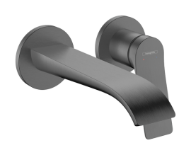 Praustuvo maišytuvas HANSGROHE Vivenis 192, iš sienos, spalva - šlifuoto juodo chromo (brushed black chrome)
