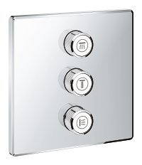 Dalis dekorativinė termostatinio dušo/vonios maišytuvo Grohe SmartControl 3 funkcijų 