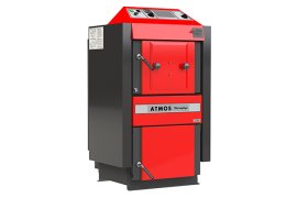 Katilas Atmos DC 32SG; 7-25/35kW (tinka kūrenti malkomis arba medienos granulėmis)