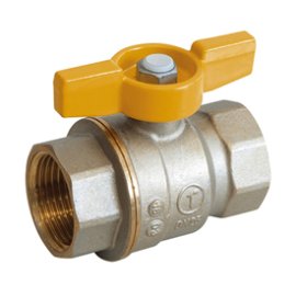 Ventilis dujinis trumpa rankena pilno pralaidumo vidus/vidus Dn20