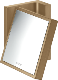 Kosmetinis veidrodis AXOR Universal Rectangular, šlifuotos bronzos spalvos (Brushed Bronze)