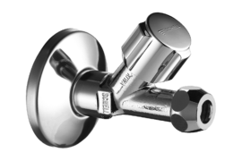 Tiesus ventilis Schell COMFORT 1/2" x Ø10 mm, ilgas, su Comfort rankenėle, chromuotas
