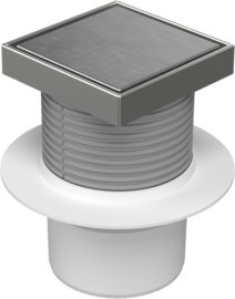Trapas d110 Hydro nerūdijančio plieno rėmelis, Steel grotelės, vertikalus 12,5x12,5cm