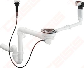 Automatinis sifonas Hansgrohe D16-11 su dugno vožtuvu granito plautuvėms, DN40/50
