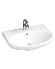 Praustuvas GUSTAVSBERG Nautic 600x460mm, su „Ceramicplus“ danga, tvirtinamas varžtais arba laikikliais