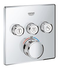 Dekoratyvinė dalis potinkinio termostatinio dušo/vonios maišytuvo Grohe GRT SmartControl 3 funkcijų
