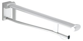 Atlenkiamas porankis Plan Care 700mm, chromas/baltas