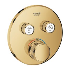 Dekoratyvinė dalis potinkinio dušo maišytuvo GROHE Grotherm SmartContr 2 funkcijų apvali cool sunrise spalva     