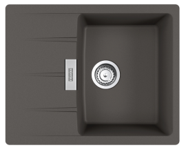 Fragranito plautuvė Franke CENTRO CNG611-62 su ekscentriniu ventiliu, pasukama rankenėle, spalva - tamsiai pilka (slate grey)
