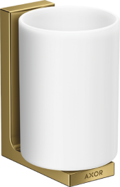 Dantų šepetėlių laikiklis AXOR Universal Rectangular, poliruoto aukso spalva (Polished Gold Optic)
