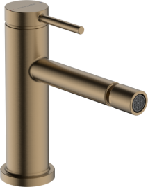 Bidė maišytuvas HANSGROHE Tecturis S su dugno vožtuvu, spalva - šlifuotos bronzos (brushed bronze)