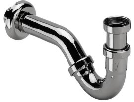 Bidė sifonas Viega, 32 x 1 1/4", be ventilio, chromas