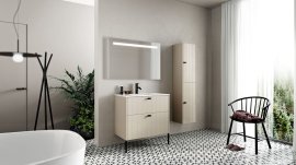Spintelė pastatoma Nord 100 2 stalčiai (su kojomis ir 2 vnt rankėlių) dažyta spec spalva