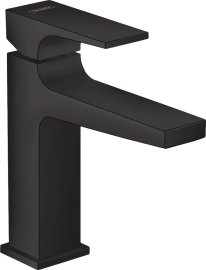 Praustuvo maišytuvas HANSGROHE Metropol 110, su "push-open" dugno vožtuvu, spalva - juoda matinė