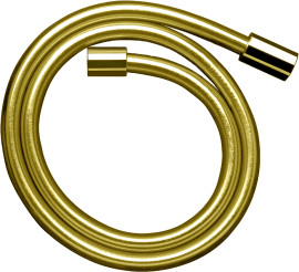 Dušo žarna AXOR ShowerSolutions, 1,6 m, metalo efektas, cilindrinės jungtys, poliruoto aukso spalvos (Polished Gold Optic)