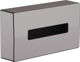 Dėžutė servetėlėms Hansgrohe AddStoris, pakabinama, šlifuoto juodo chromo spalva (Brushed Black Chrome)