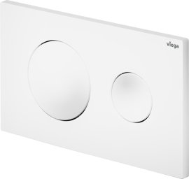 WC mygtukas Viega Prevista Visign for Style 20, baltas plastikas