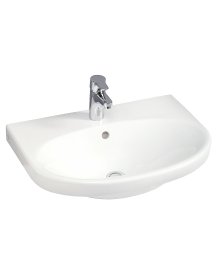 Praustuvas GUSTAVSBERG Nautic 560x430mm, su „Ceramicplus“ danga, tvirtinamas varžtais arba laikikliais
