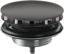 Dugno vožtuvas AXOR, neužsidarantis, šlifuoto juodo chromo spalvos (Brushed Black Chrome)