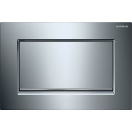Vandens nuleidimo mygtukas Geberit Sigma10 Square, chromas/matinis chromas
