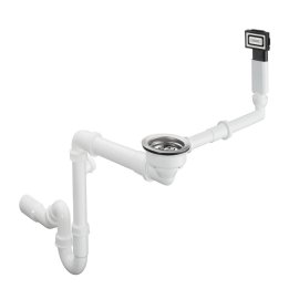 Sifonas Hansgrohe D16-10 su dugno vožtuvu granito plautuvėms, DN40/50
