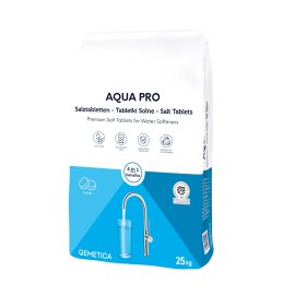 Druska tabletėmis vandens minkštinimo stotelėms, 25 kg