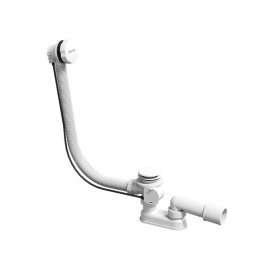 Vonios sifonas Ravak su perpylimo sistema DN 40/50, 570 mm, su baltos matinės spalvos dangteliais