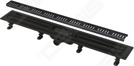 Dušo latakas Alcadrain APZ10BLACK, 850 mm, plastikinis, su juodom grotelėm