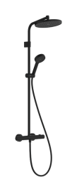 Termostatinė dušo sistema HANSGROHE Activera S 240, 1 srovės, EcoSmart, spalva - juoda matinė (matt black)