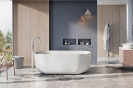 Vonia Marin balta poliruota 179x84x63cm