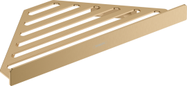 Kampinė lentyna Hansgrohe AddStoris, šlifuotos bronzos spalva (Brushed Bronze)