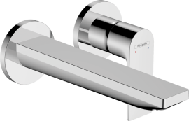 Praustuvo maišytuvas HANSGROHE Rebris E 200, iš sienos, su neužsidarančiu dugno vožtuvu, spalva - chromo (chrome)