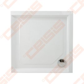 Dušo padėklas PAA CLASSIC 90x90 su panele ir kojelėmis, baltas