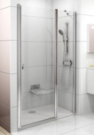 Dušo durys nišai Ravak Chrome CSD2-110, blizgiu profiliu, skaidriu stiklu