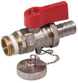 Žalvarinis chromuotas (matinis) SLOVARM KE-271 išleidimo ventilis Dn1/2"