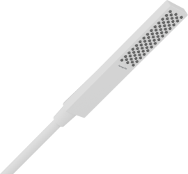 Rankinė dušo galvutė HANSGROHE Pulsify E 100, 1 srovės, EcoSmart, spalva - balta matinė (matt white)