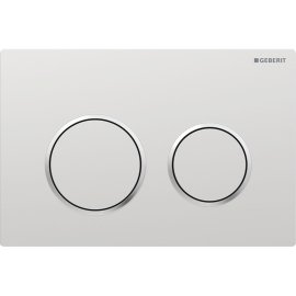 Vandens nuleidimo mygtukas Geberit Omega20 Round, matinis chromas/chromas