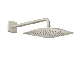 Dušo galva su laikikliu iš sienos AXOR Citterio C 270/270 1jet, nerūdijančio plieno spalvos (Stainless Steel Optic)