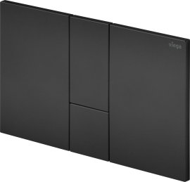 WC mygtukas Viega Prevista Visign for Style 24, matinis juodas plastikas