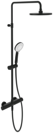Dušo sistema VILLEROY&BOCH Universal termostatinė, 230mm dušo galva, juoda matinė